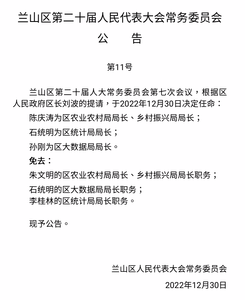波东村人事任命最新动态
